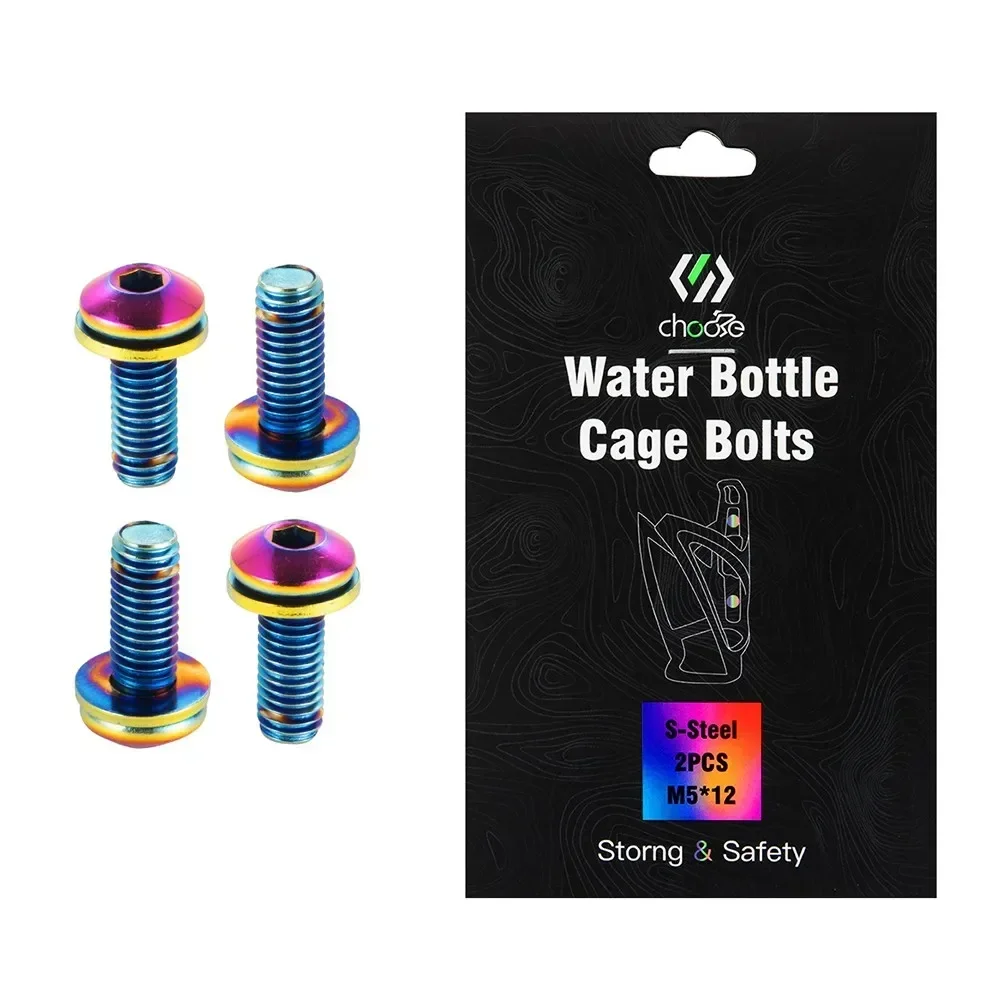 Mountain Biking Water Bottle - 4 pz M5x12 Portaborraccia per bicicletta