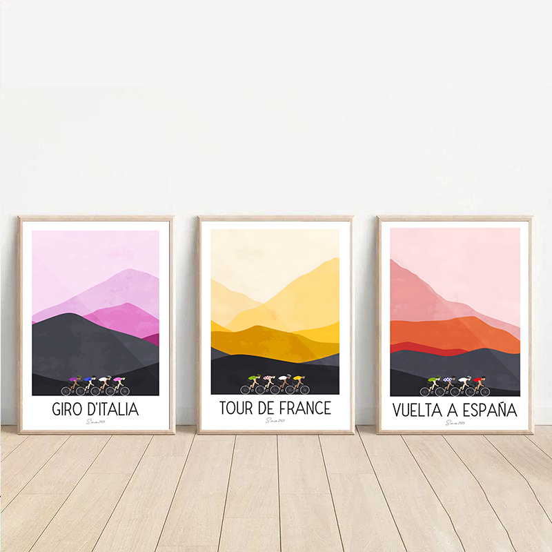 Picture Of Mountain Biking - Acquerello Gara Ciclistica Ciclista Tour De