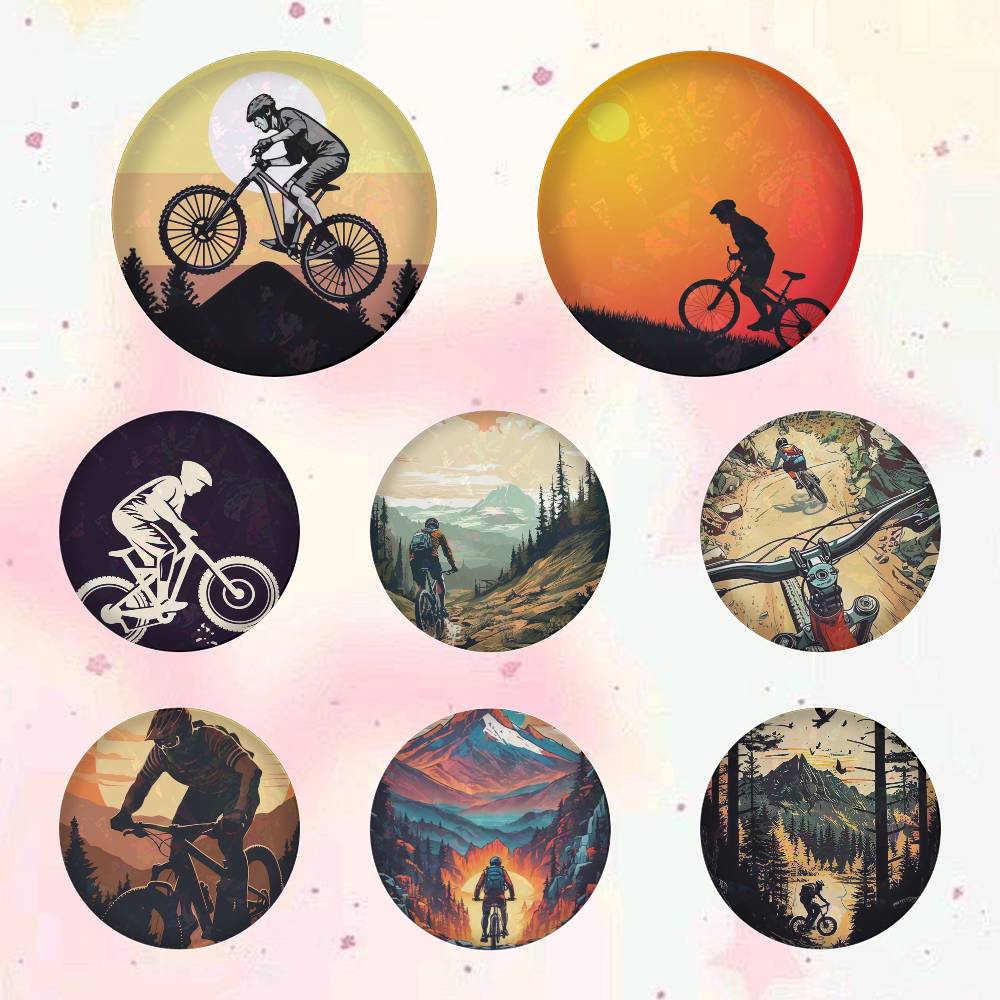 Mountain Biking Japan - Mountain Bike 75x75 25x25 mm Spille